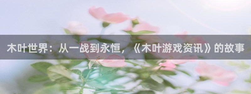长征娱乐Ii：木叶世界：从一战到永恒，《木叶游戏资讯》的故事